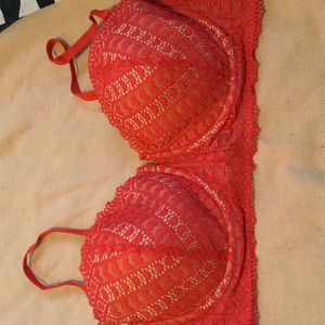 Cute heart-lace bra
